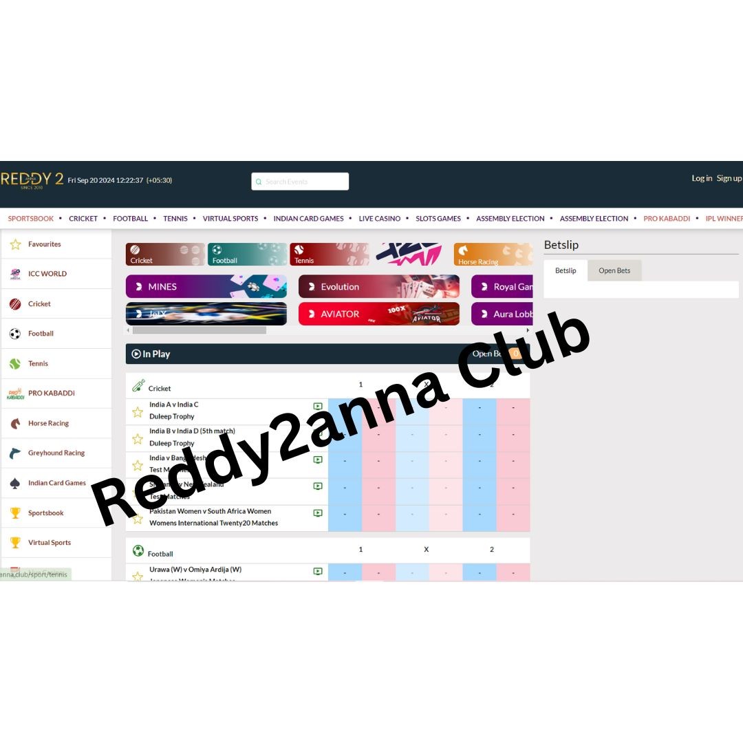 Reddy2Anna The Ultimate Platform for Online Gaming and Sports Predictions