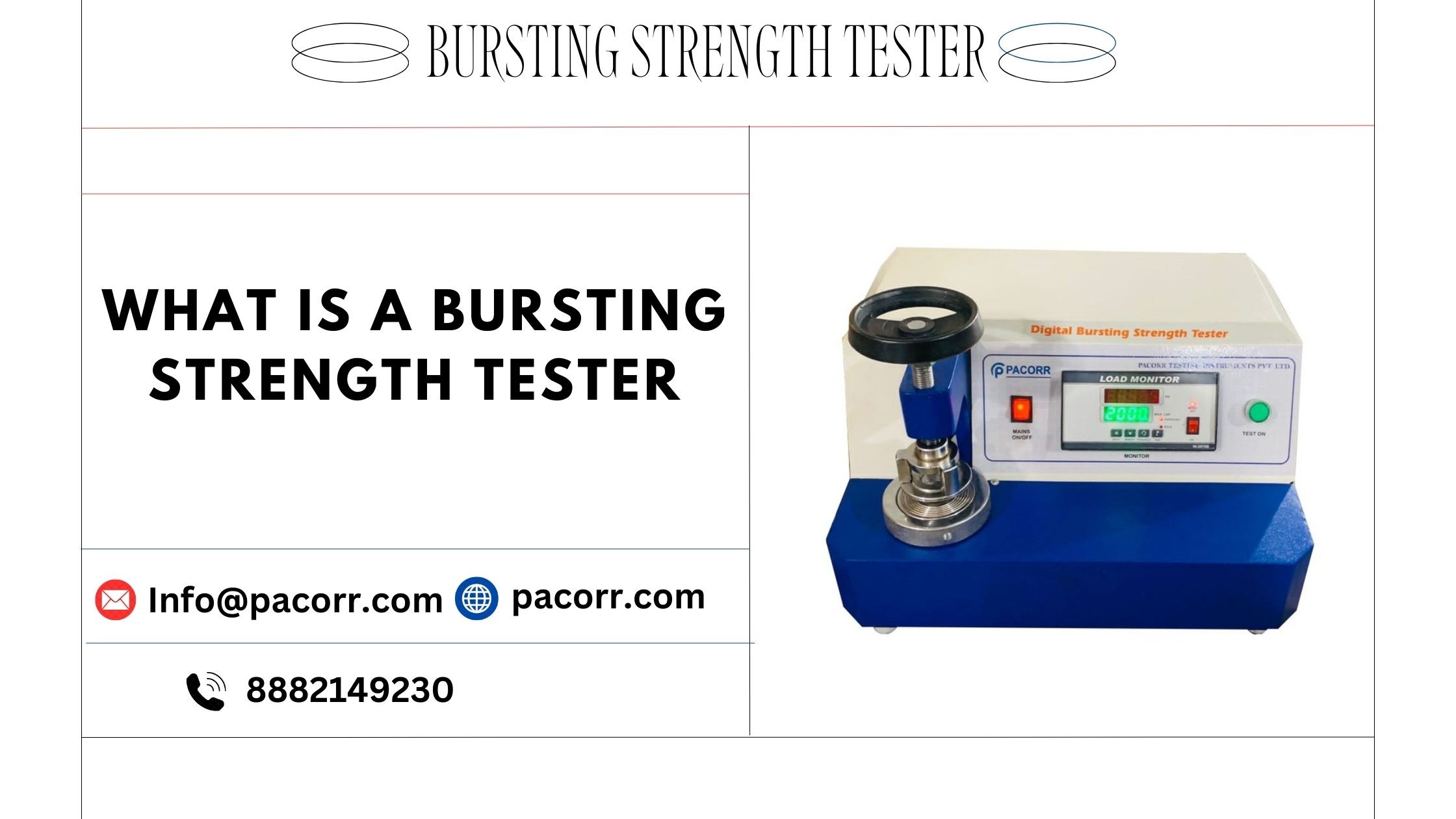 A Comprehensive Guide to Bursting Strength Testers: Key to Quality Control