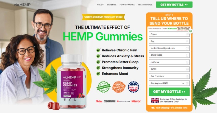 ViaHEMP HEMP Gummies: Immunity Booster – Fast Active in UK