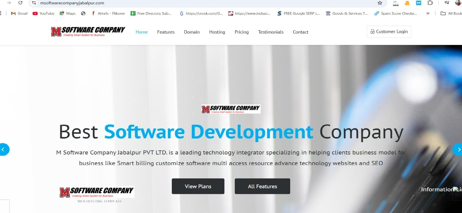 software website design development solution