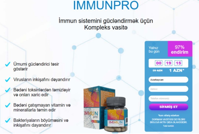 Immunpro: Orqanik Formula ilə İmmuniteti Təbii Gücləndirin! (Azerbaijan)