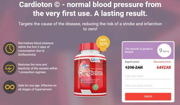 Cardioton: Capsule Controls Hypertension – Price Drop in Nigeria