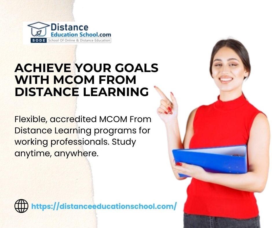 MCom From Distance Learning in Noida: Admission Open Now