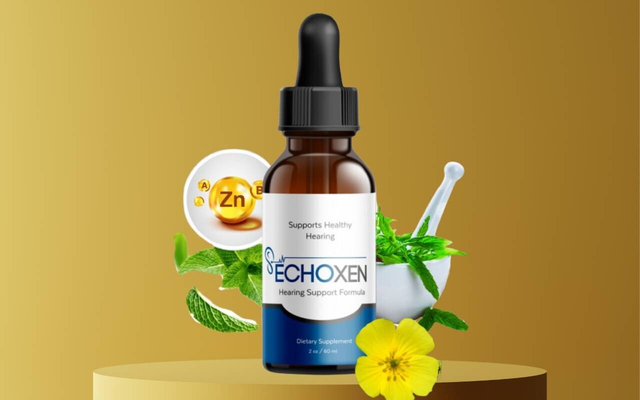 What ingredients are in EchoXen Drops for hearing health?