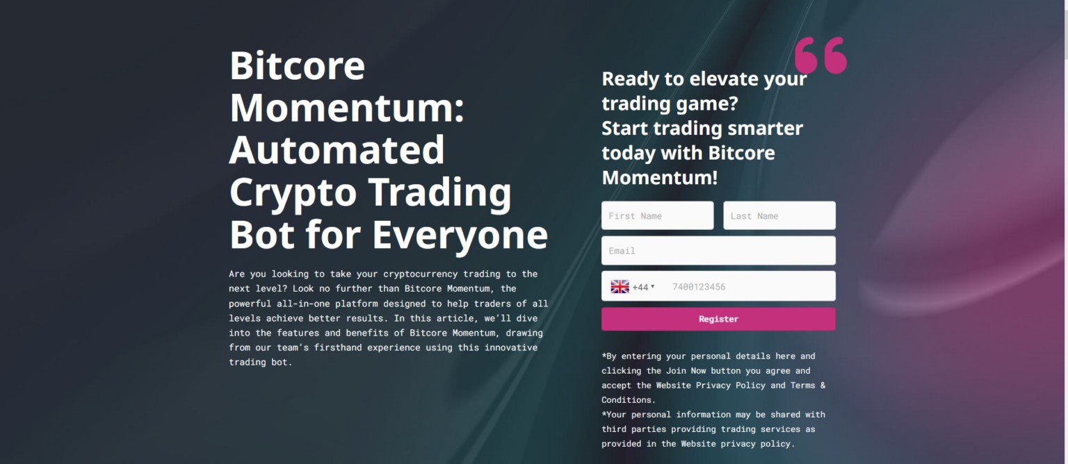 Bitcore Momentum Information exchange