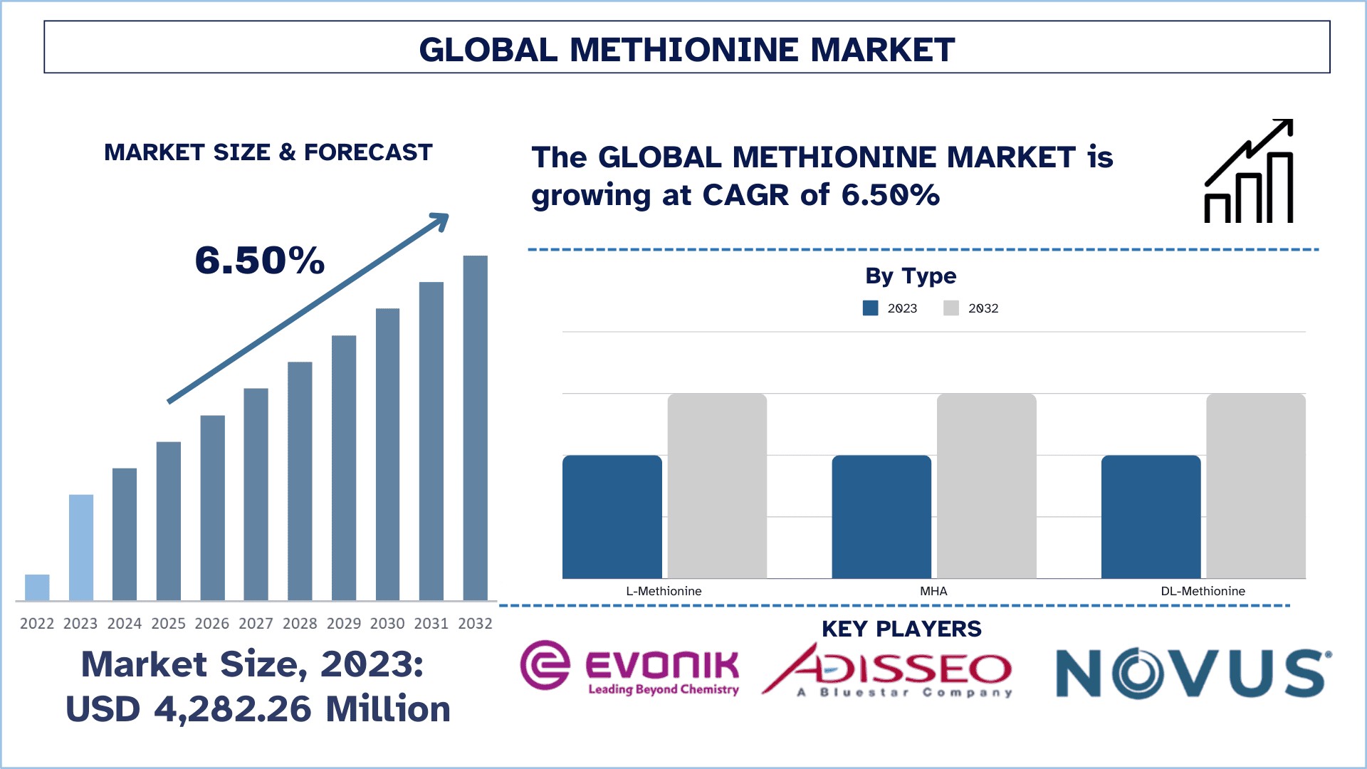 Methionine Market Analysis by Size, Share, Growth, Trends, Opportunities and Forecast (2024-2032) | UnivDatos