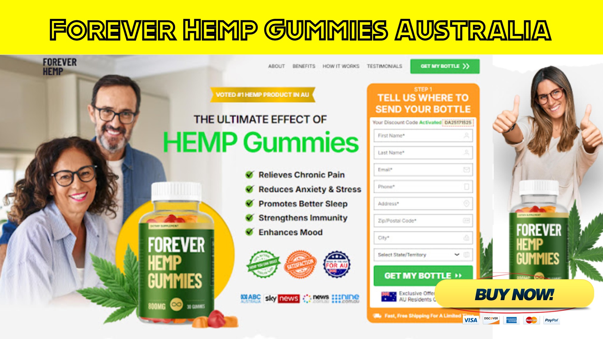 Forever Hemp Gummies Australia, Relieves Stress, Pain Relief, Chronic Aches, 100% Best Results In 2025!