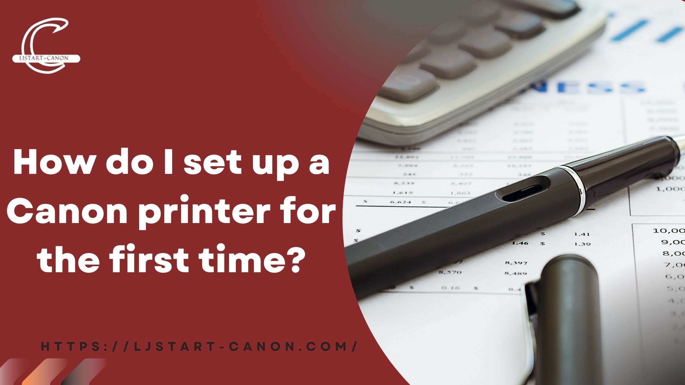 How do I set up a Canon printer for the first time?