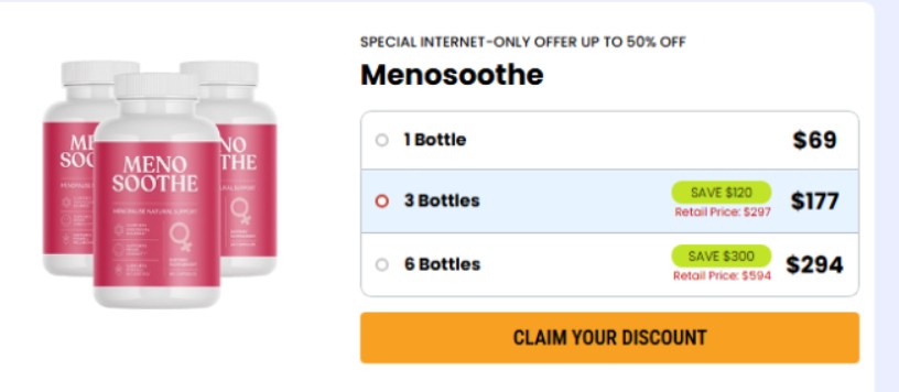 Menosoothe Price – Soothe, Balance, Thrive