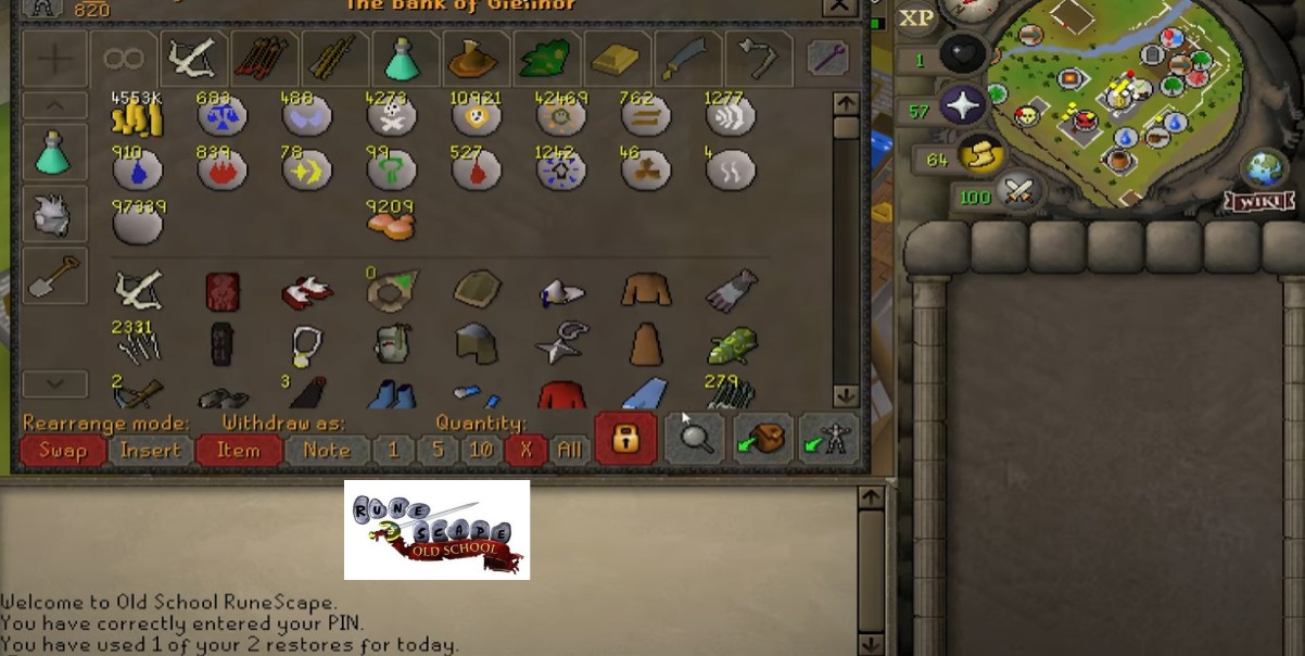 Rsorder-For those who aren't aware, Treasure Hunter is playable in RuneScape