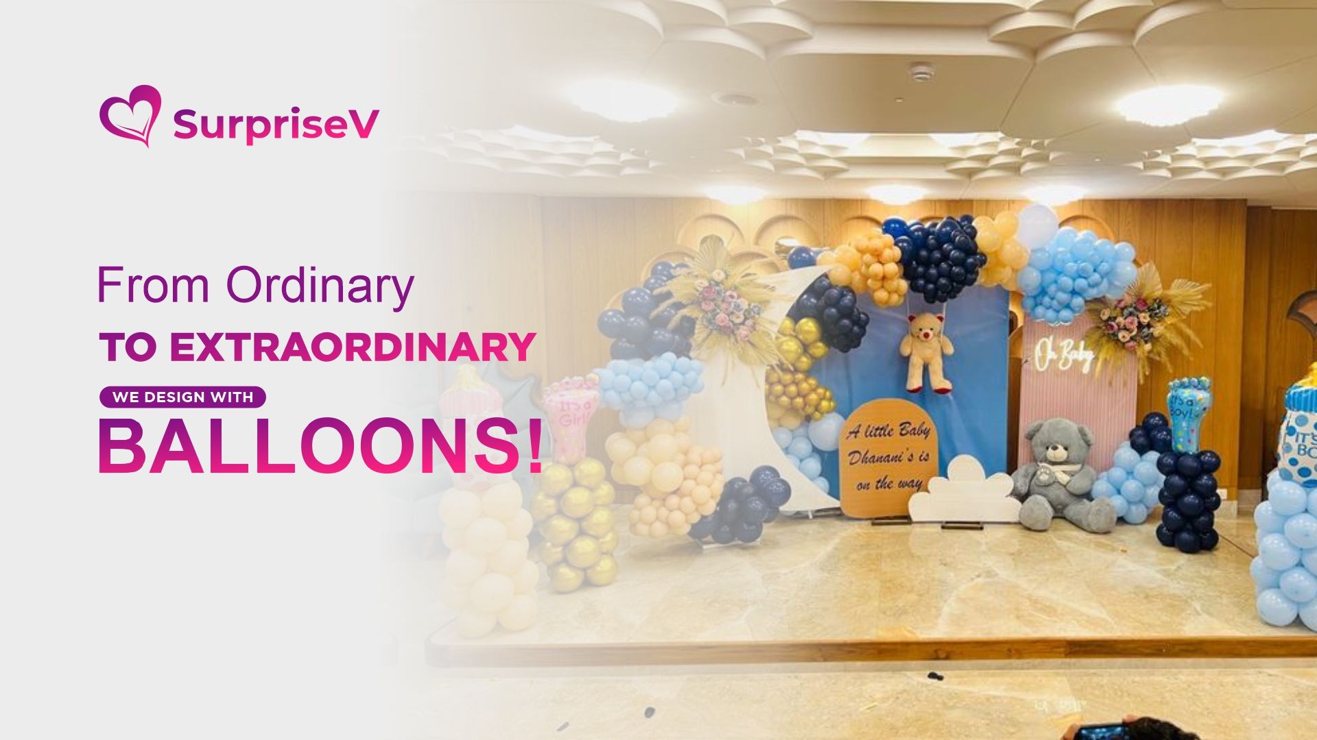SurpriseV’s Stunning Balloon Decorations in Ghaziabad & Delhi NCR!