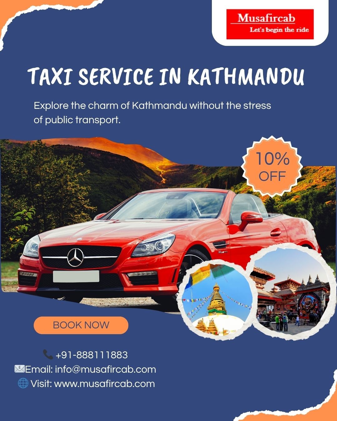 Top Reasons to Choose Musafircab for Taxi Services in Kathmandu