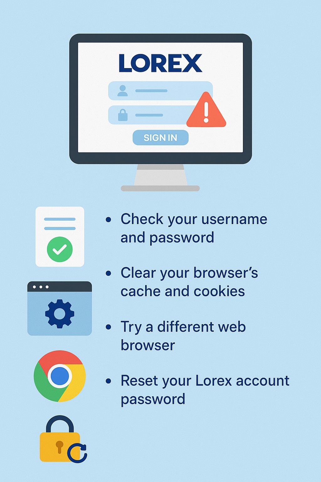 How Do I Fix Lorex Login Issues on My Browser?