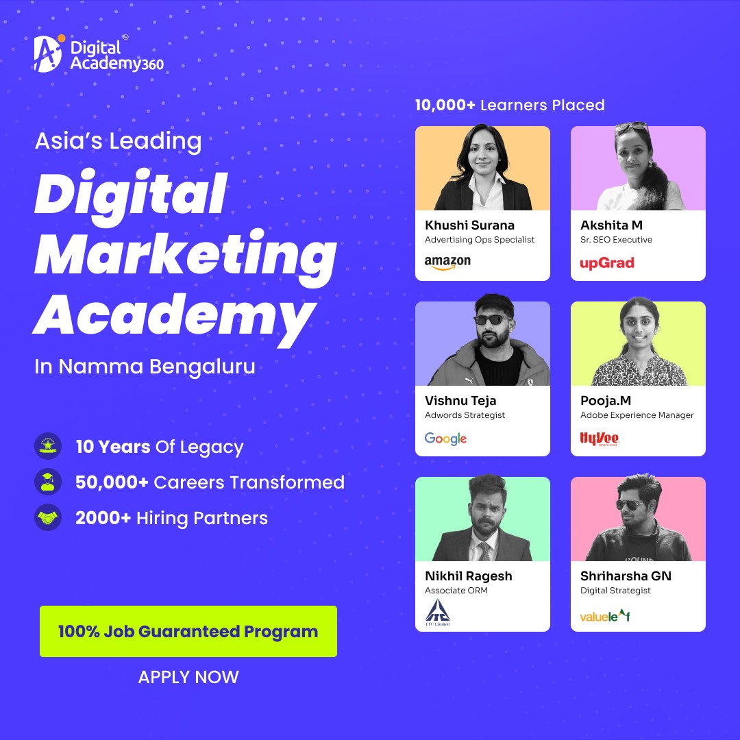 Digital Marketing Programs in 2025 @ Digital Academy 360